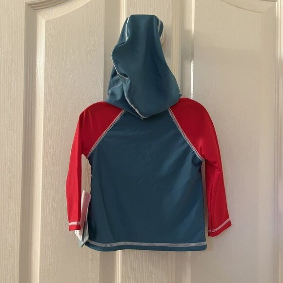 Disney Baby Mickey Mouse Hooded Rashguard Swim Top Boys Size 6-9 Months NWT - Picture 10 of 12